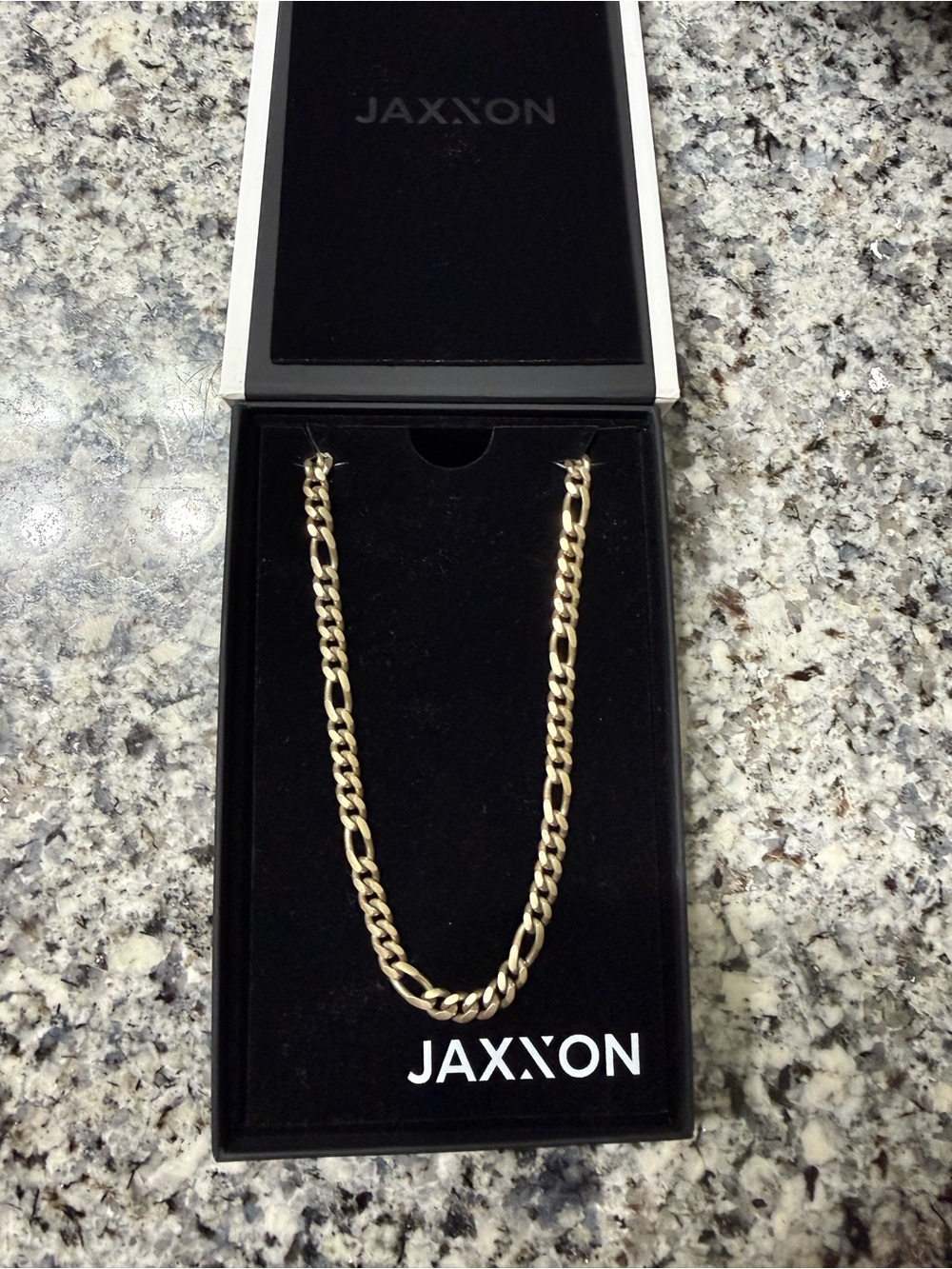 Jaxxon Men’s Gold Figaro 20’ Chain Necklace